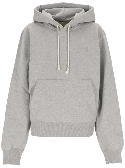 Heather grey organic sweatshirt Saint Laurent | 778559Y37PU1403